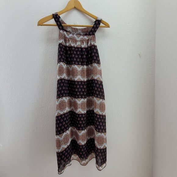 Vibe Sportswear Dress Womens S Black Multicolor Pattern Lined Sleeveless - Picture 1 of 10